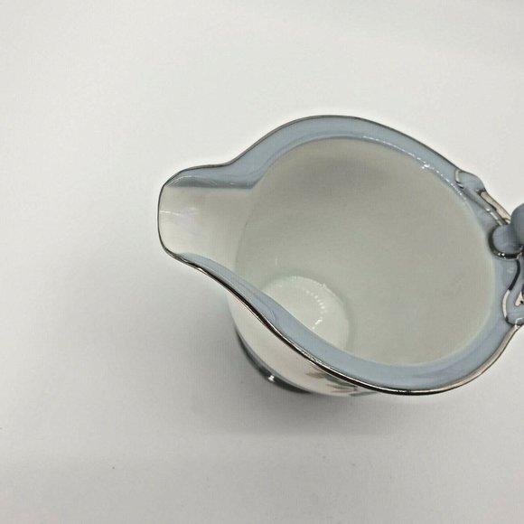 Harmony House Sheraton 3250 Creamer Japan Dish Set Floral Vintage Floral Blue - Picture 4 of 9